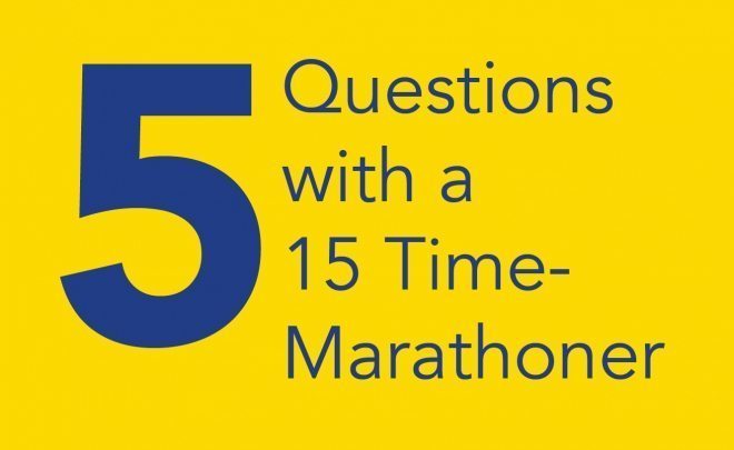 5 Questions with a 15 Time-Marathoner