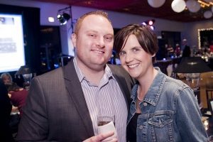 Sylvia & her husband at Blue Jeans Ball